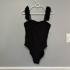 Black One Piece Swim